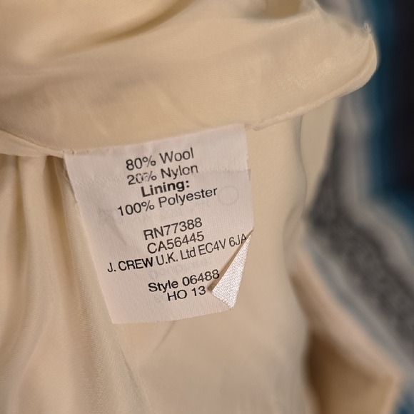 J. Crew Women's Beige Wool Blend Mini Skirt Size 4 Scalloped Hem - Picture 7 of 7